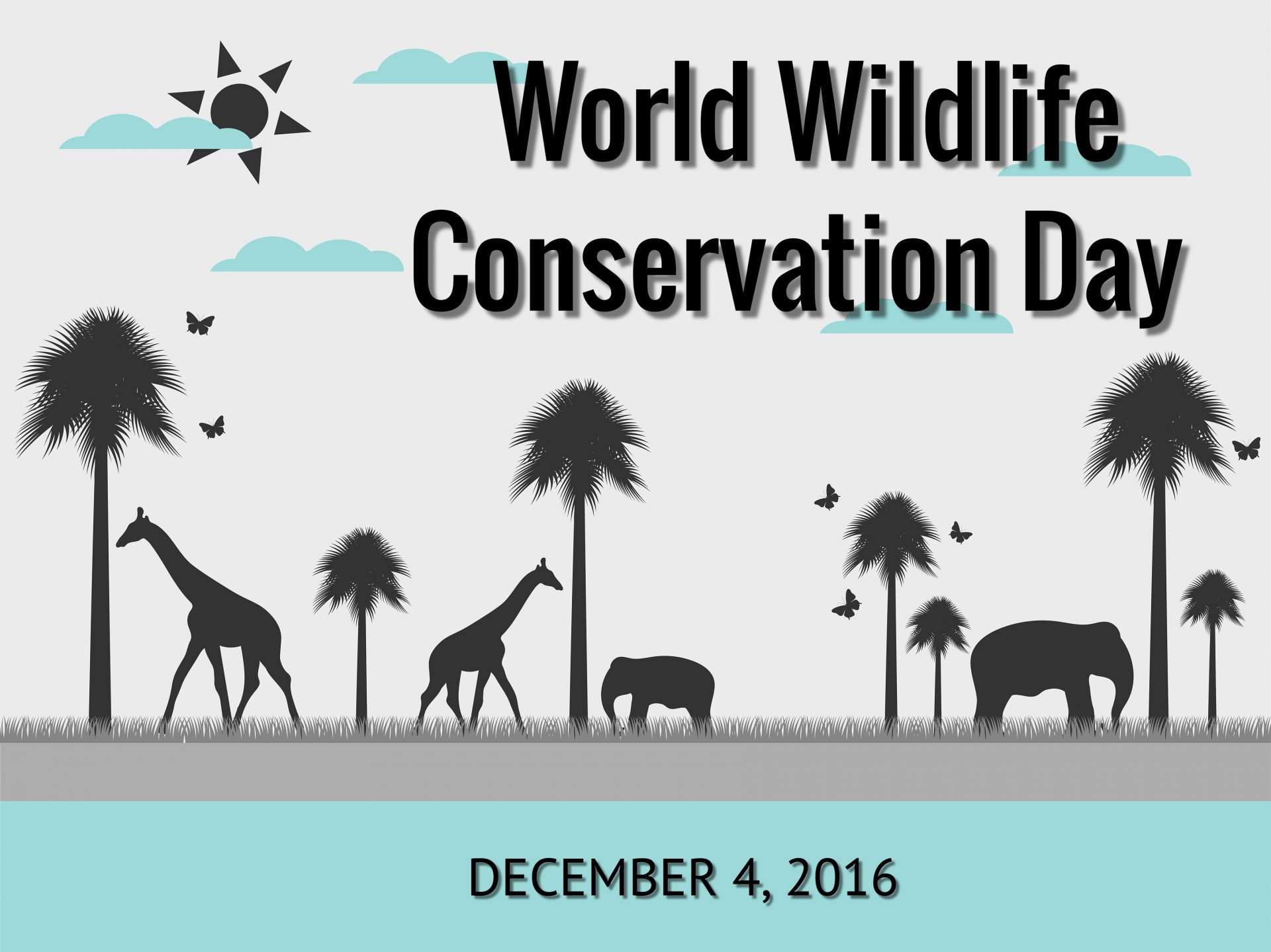 Wildlife conservation. World Wildlife Day. World Conservation Day. World Wildlife Day poster.